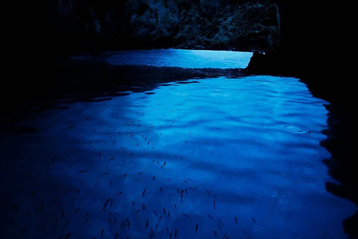 Visiting the famous Blue Cave